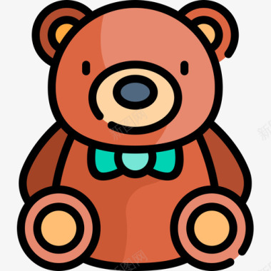 泰迪熊母性22岁直系肤色图标图标