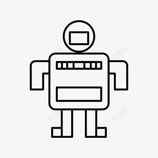 机器人人工可爱图标svg_新图网 https://ixintu.com 人工 可爱 智能 机器 机器人