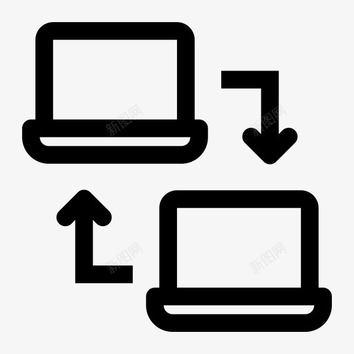 文件共享计算机数据传输图标svg_新图网 https://ixintu.com 交换 像素 共享 完善 数据传输 数据库 文件 服务器 笔记本 计算机