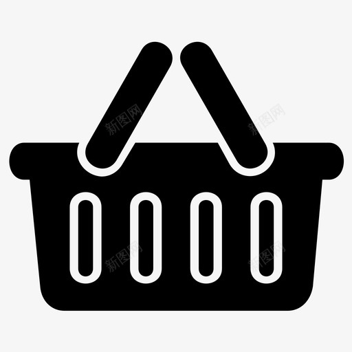 篮子袋子电子商务图标svg_新图网 https://ixintu.com 市场 电子商务 篮子 袋子 购物 购物袋