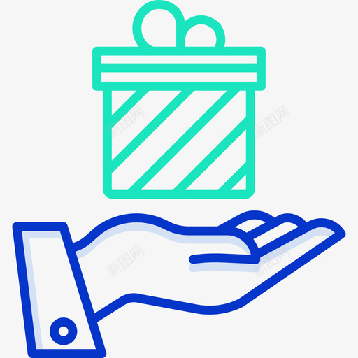 手聚会和庆祝21轮廓颜色图标svg_新图网 https://ixintu.com 庆祝 聚会 轮廓 颜色