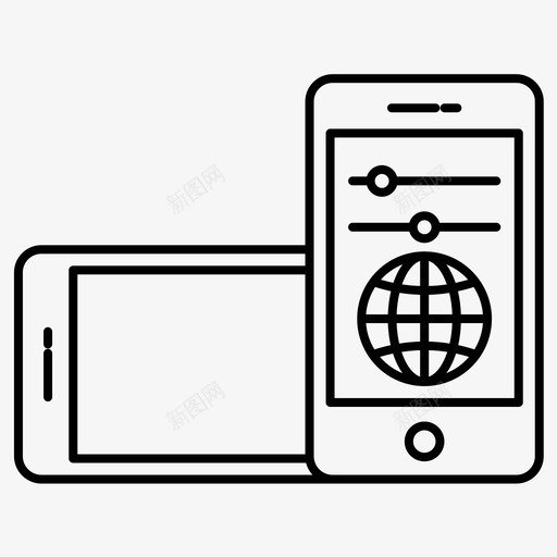 智能手机移动开发常规线路124图标svg_新图网 https://ixintu.com 常规 开发 手机 智能 移动 线路