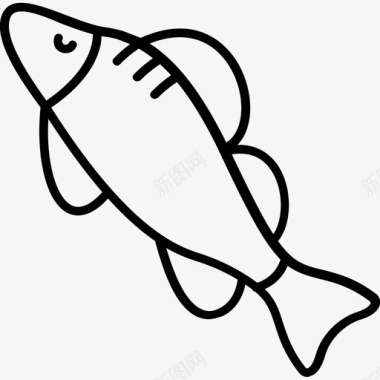鲈鱼鱼食物图标图标