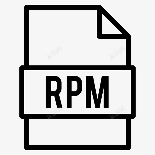 rpm文件文档扩展名图标svg_新图网 https://ixintu.com rpm文件 扩展名 文件类型卷1行 文档 格式
