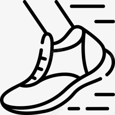 运动鞋45号健身房直线型图标图标