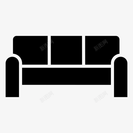 沙发家具装饰雕纹图标svg_新图网 https://ixintu.com 家具装饰 沙发 雕纹