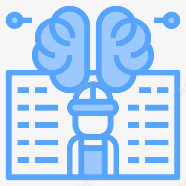 思考工程97蓝色图标图标
