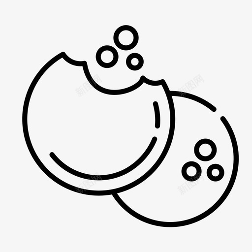 曲奇甜点食物图标svg_新图网 https://ixintu.com 曲奇 甜点 茶会 茶和咖啡像素完美 食物