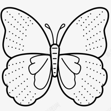 蝴蝶装饰昆虫图标图标