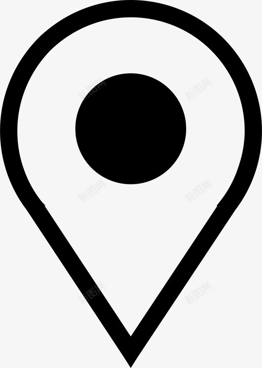 定位销定位指针地图销图标svg_新图网 https://ixintu.com 地图 定位 指针