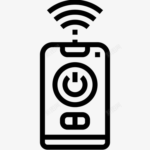 遥控器多媒体53线性图标svg_新图网 https://ixintu.com 多媒体 线性 遥控器