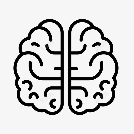 天才的大脑想法学习图标svg_新图网 https://ixintu.com 在线教育 天才的大脑 学习 想法
