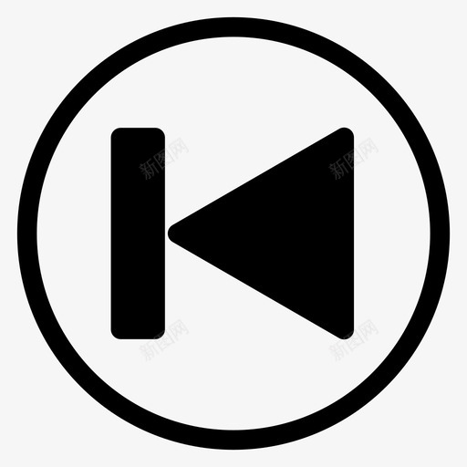 上一个按钮媒体音乐图标svg_新图网 https://ixintu.com 上一个按钮 媒体 音乐