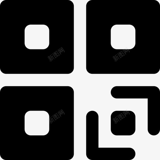 二维码数据价格图标svg_新图网 https://ixintu.com 二维码 价格 媒体固态 扫描 数据