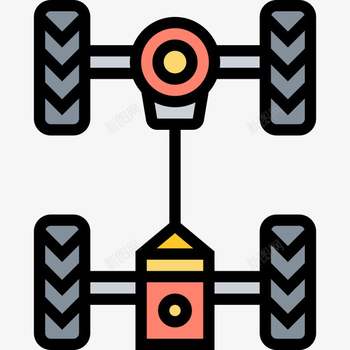 转向智能汽车4线性颜色图标svg_新图网 https://ixintu.com 智能汽车4 线性颜色 转向