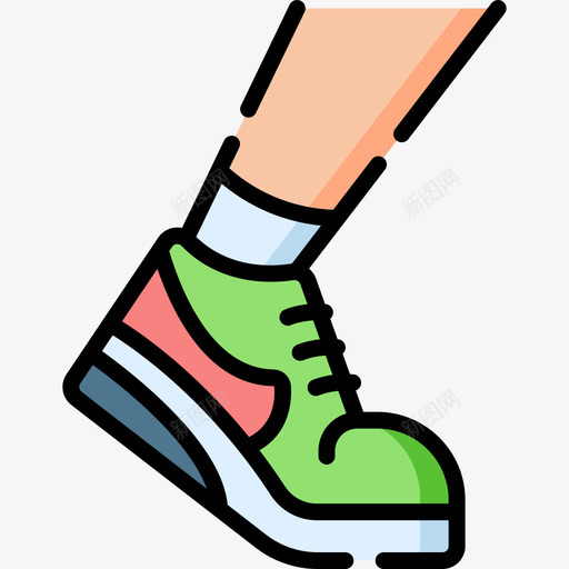 跑步城市公园12线性颜色图标svg_新图网 https://ixintu.com 公园 城市 线性 跑步 颜色