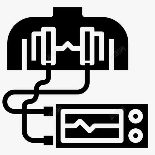 除颤器医用196填充图标svg_新图网 https://ixintu.com 医用196 填充 除颤器