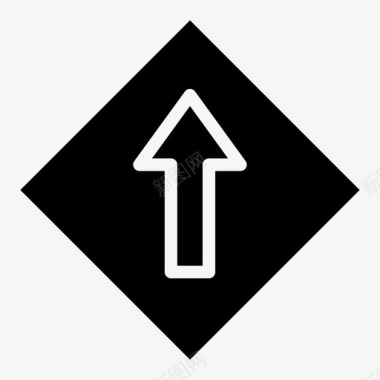 交通标志单向汽车配件图标图标