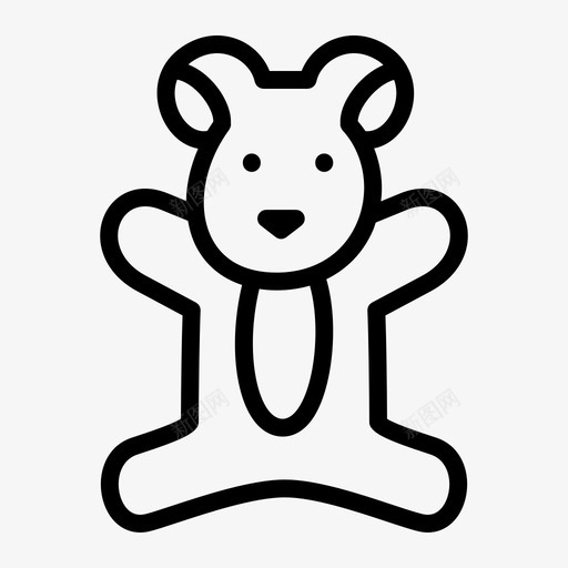 填充熊动物毛绒图标svg_新图网 https://ixintu.com 动物 填充熊 拉稀的动物 毛绒 泰迪熊