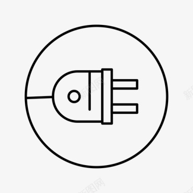 vectory电气插座插头图标图标