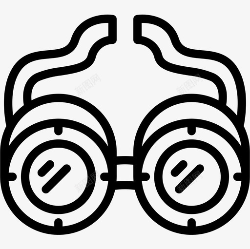 GogglesSteampunk线性图标svg_新图网 https://ixintu.com Goggles Steampunk 线性