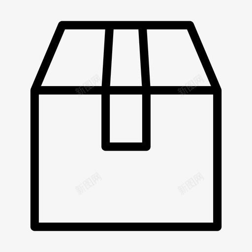 包裹盒子纸箱图标svg_新图网 https://ixintu.com 交货 包装 包裹 盒子 纸箱 金融投资线标志