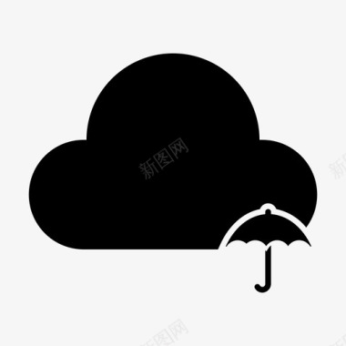 伞云防护图标图标