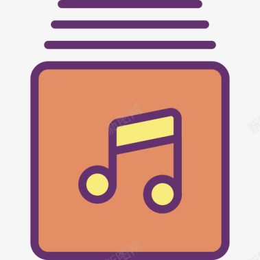 音乐文件音乐111线性颜色图标图标
