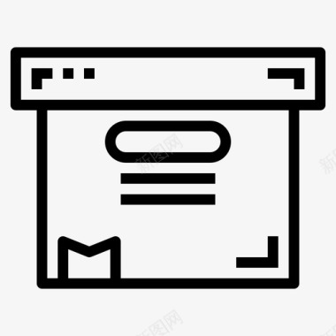 箱子档案文件存储图标图标