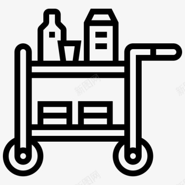 购物车食品售货亭图标图标