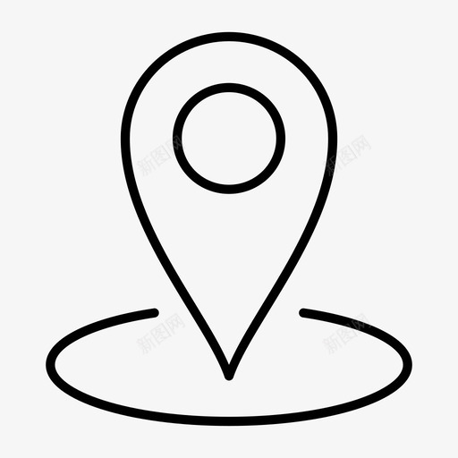 地理位置目的地地图图标svg_新图网 https://ixintu.com 地图 地理位置 流行 目的地