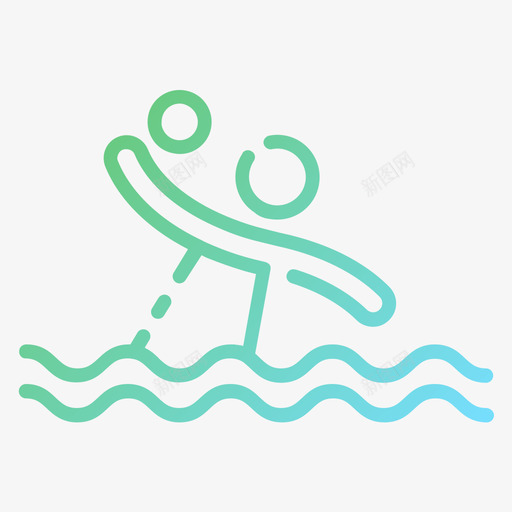 水球游泳14坡度图标svg_新图网 https://ixintu.com 坡度 水球 游泳14