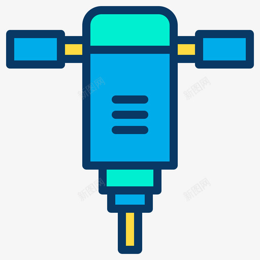 手提钻工业52线性颜色图标svg_新图网 https://ixintu.com 工业 手提 线性 颜色