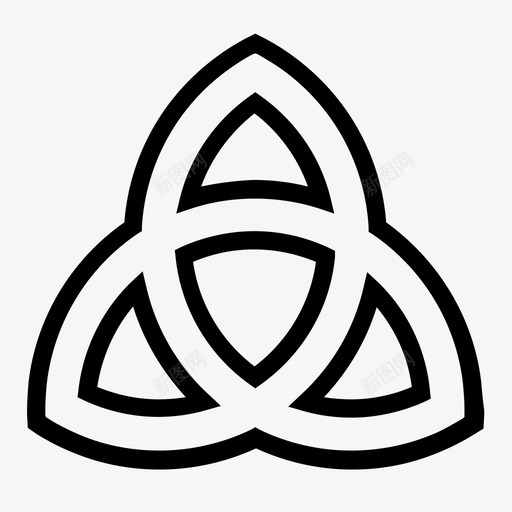 神圣的三合会神秘主义艺术几何学图标svg_新图网 https://ixintu.com 三合 几何学 合会 圣像 神圣 神秘主义 艺术