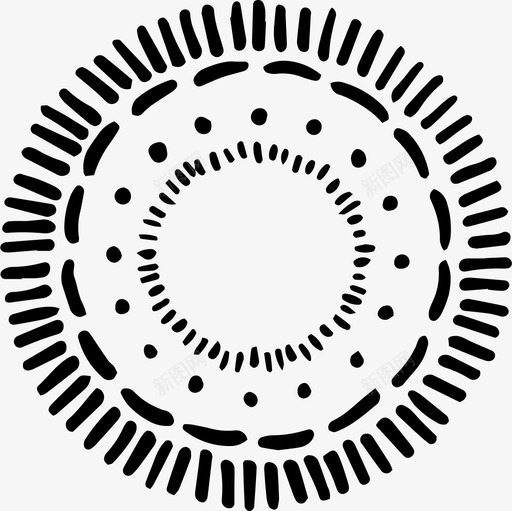 手绘部落图案波西米亚圆圈图标svg_新图网 https://ixintu.com 图案 圆圈 手绘 曼陀罗 民族 波西 米亚 部落