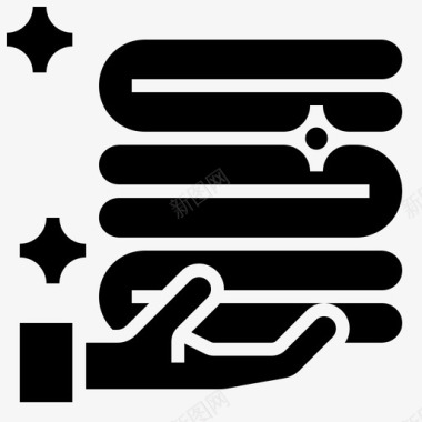 毛巾浴缸清洁图标图标