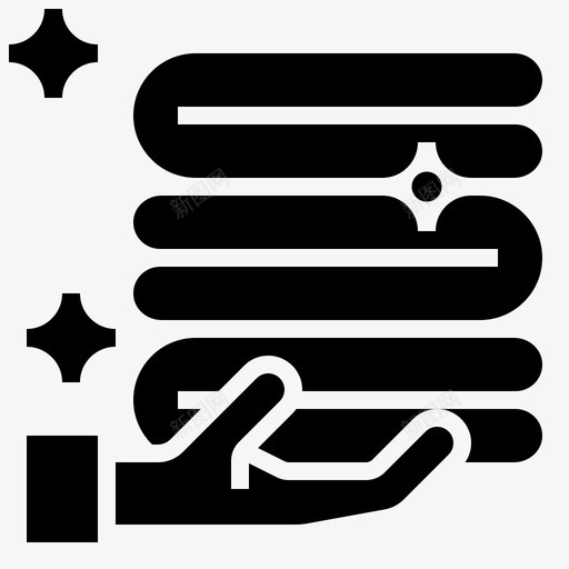 毛巾浴缸清洁图标svg_新图网 https://ixintu.com 卫生 毛巾 浴缸 清洁 清洁标志2 衣服
