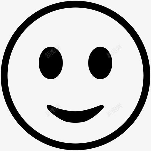 开心的笑脸脸幸福图标svg_新图网 https://ixintu.com 幸福 开心 笑脸