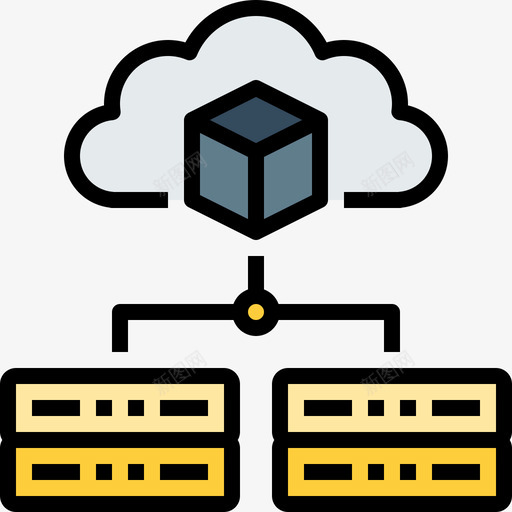 云计算加密货币37线性颜色图标svg_新图网 https://ixintu.com 云计算 加密 线性 货币 颜色