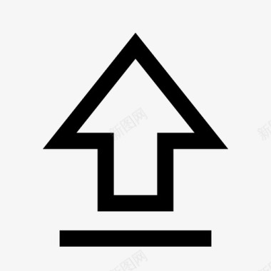 向上箭头上升指向图标图标