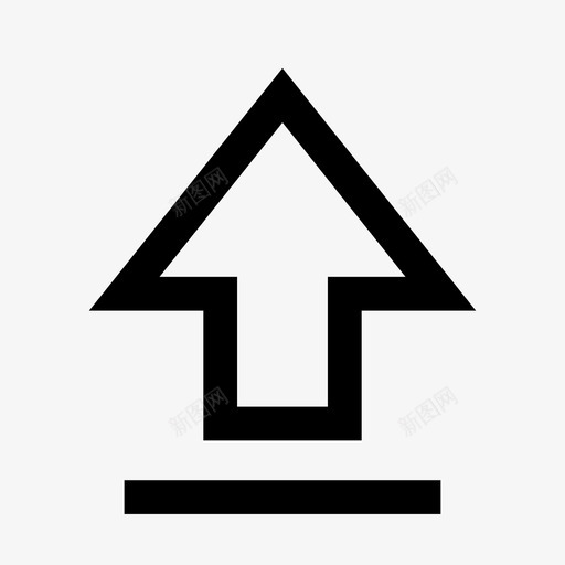 向上箭头上升指向图标svg_新图网 https://ixintu.com 上传 上升 向上 指向 箭头