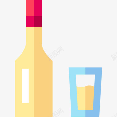 葡萄酒51号平淡图标图标