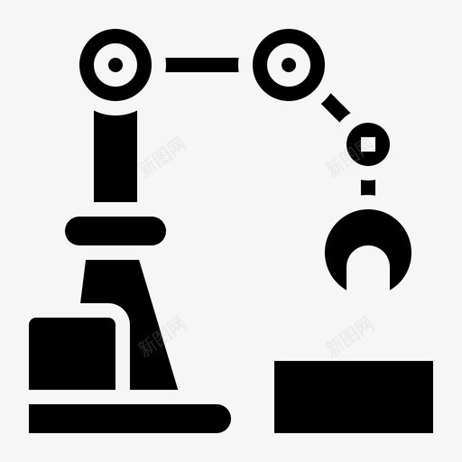 机器人手臂自动化未来图标svg_新图网 https://ixintu.com 人工智能 固体 地球 手臂 未来 机器 机器人 现代 系统 自动化