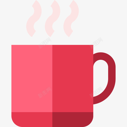 咖啡杯创意工具30扁平图标svg_新图网 https://ixintu.com 创意 咖啡杯 工具 扁平