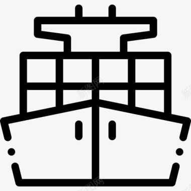 货船物流72直航图标图标