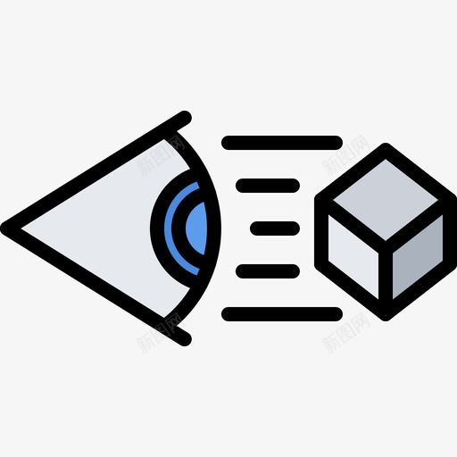眼睛虚拟现实90彩色图标svg_新图网 https://ixintu.com 彩色 眼睛 虚拟现实