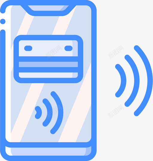 非接触式销售44蓝色图标svg_新图网 https://ixintu.com 蓝色 销售 非接触式