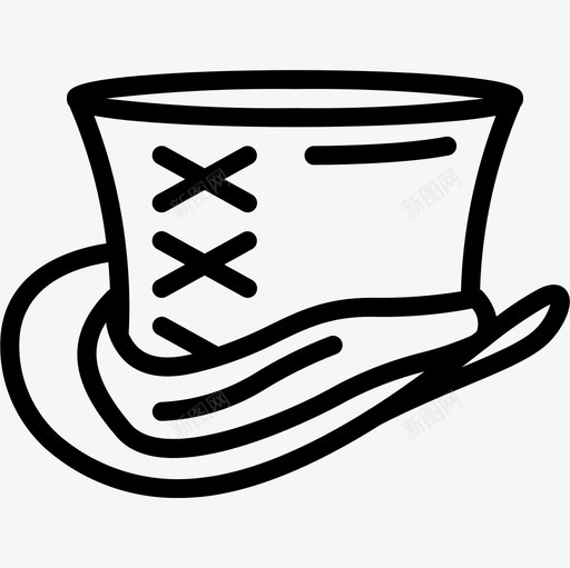 顶帽蒸汽朋克线性图标svg_新图网 https://ixintu.com 线性 蒸汽朋克 顶帽