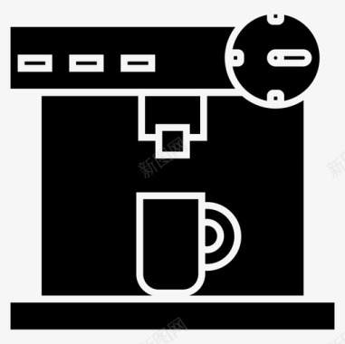咖啡机饮料早餐图标图标