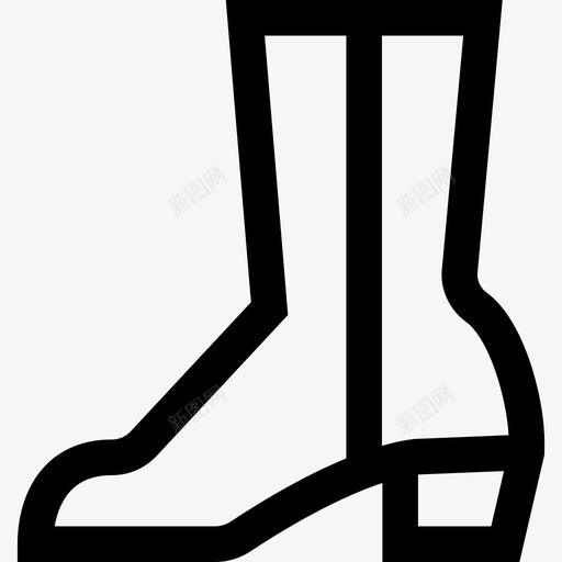 靴子公平53直线型图标svg_新图网 https://ixintu.com 公平53 直线型 靴子